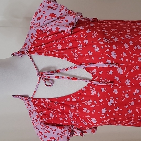 Parker Size S Primrose Combo Blouse, Flutter Sleeve, Gently Used Condition - Picture 3 of 16